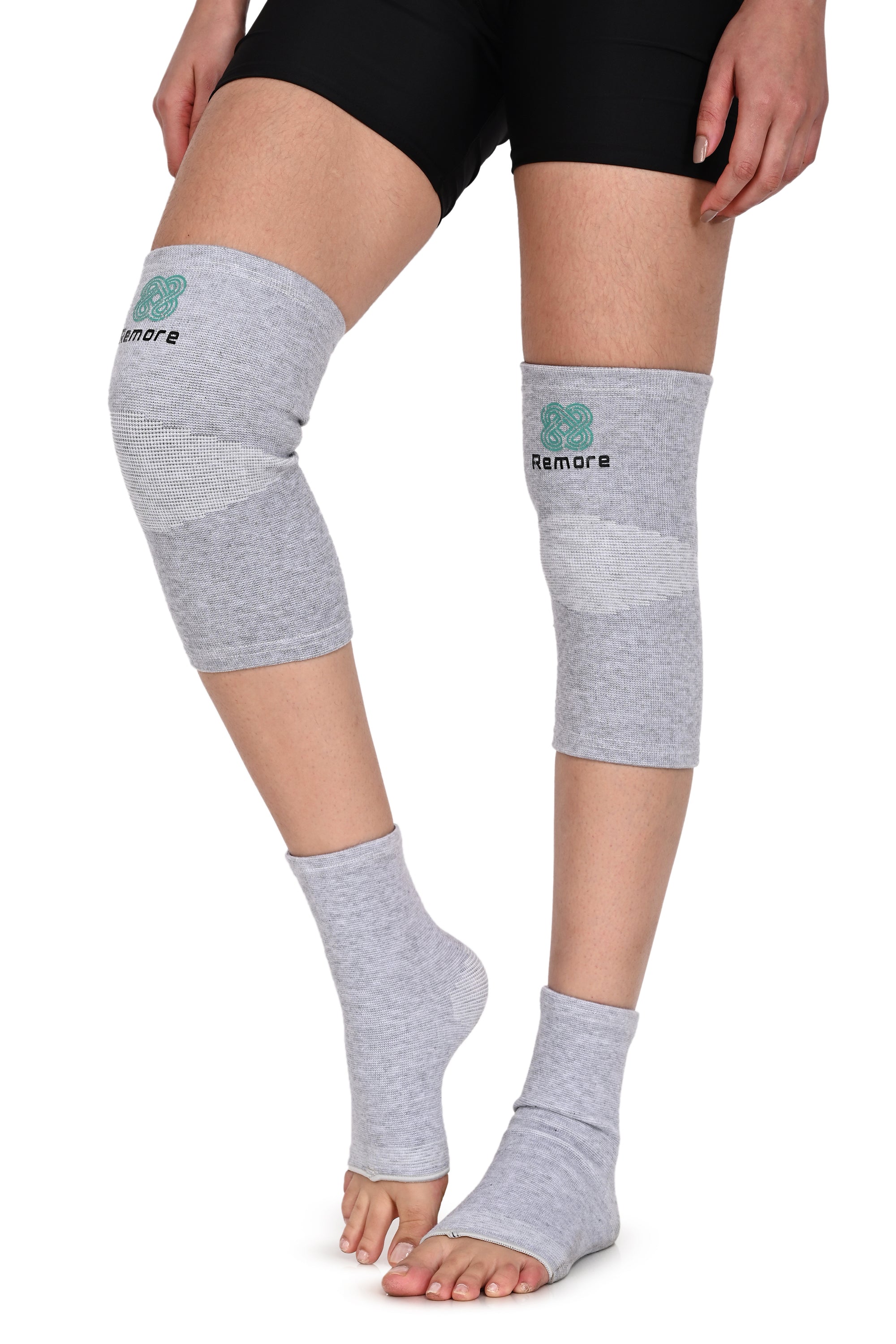 Remore® Bamboo Knee + Ankle Sleeve Combo